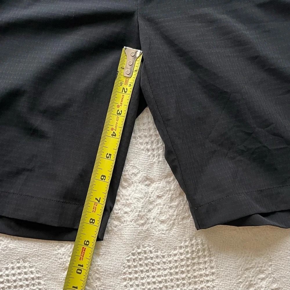 Greg Norman Collection Black Flat Front Performance Shorts - Picture 7 of 9